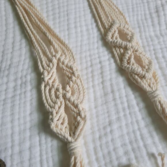 Lot of 3 Boho Belts Macrame Beaded D-Ring Rivets Womens Small Bundle - Picture 6 of 6